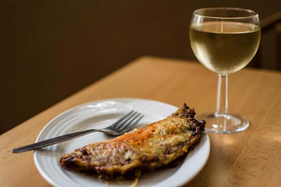 Secret walking Food Tour Prague - Czech wine in a hidden courtyard