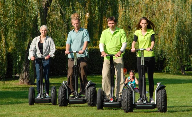 ️ Segway Fun Tour of Prague to Castle and Strahov Monastery viewpoint & Brewery - Parks, Stresovice, and the local side of Prague