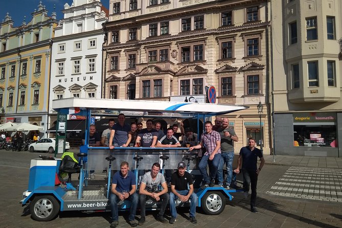 Sightseeing Tour in the Czech Republic: Beer Bike in Pilsen - Beer, soft drinks, and the onboard setup