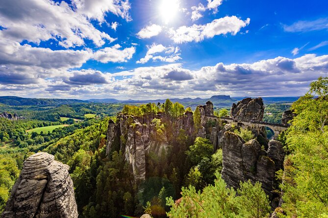 Terezin Camp & Bohemian Switzerland with Tisa&Bastei From Prague - Tisá Cliffs: the day turns toward nature