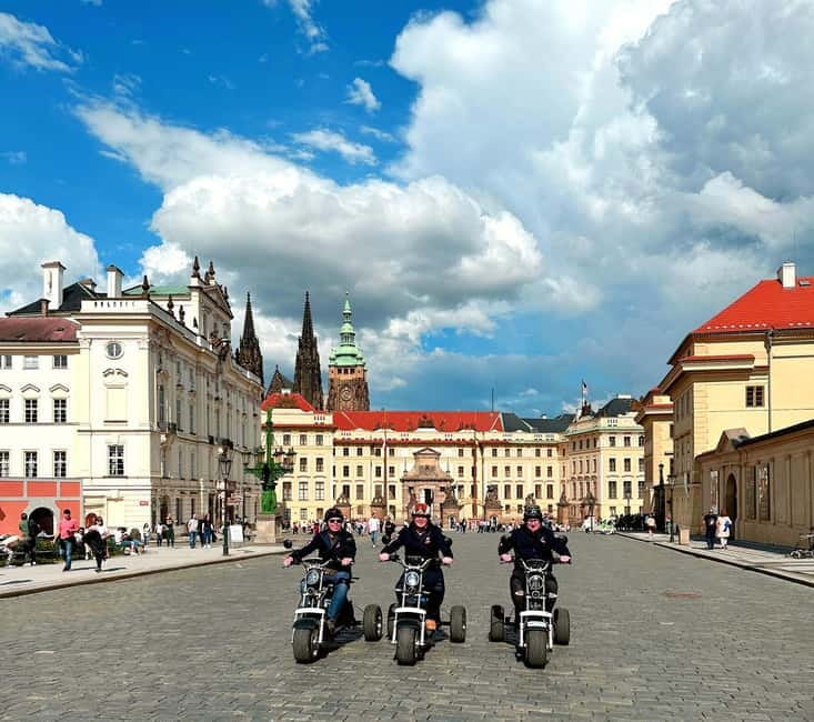 The best Trike Bike Prague city tour - John Lennon Wall and the colorful first photo stop