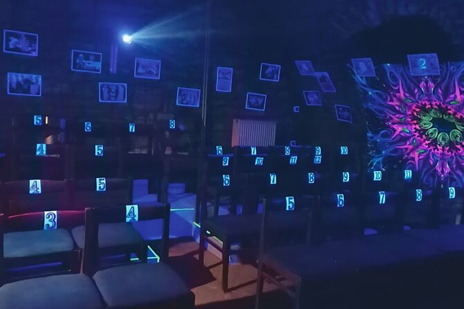 Underground Black Light Theatre Interactive Show in Prague - Audience participation changes your role