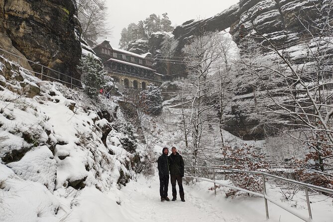Winterland Tour to Bohemian and Saxon Switzerland from Prague - Pravčická Gate and the Falcon’s Nest