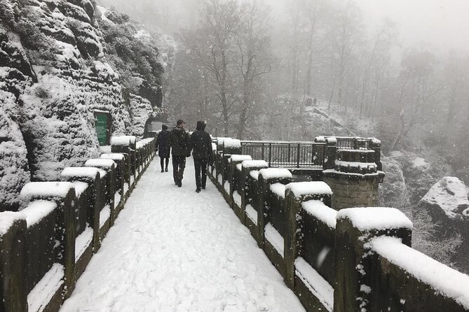 Winterland Tour to Bohemian and Saxon Switzerland from Prague - Tisá Rocks, the alternate winter route